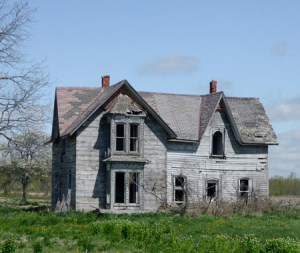 old run down house